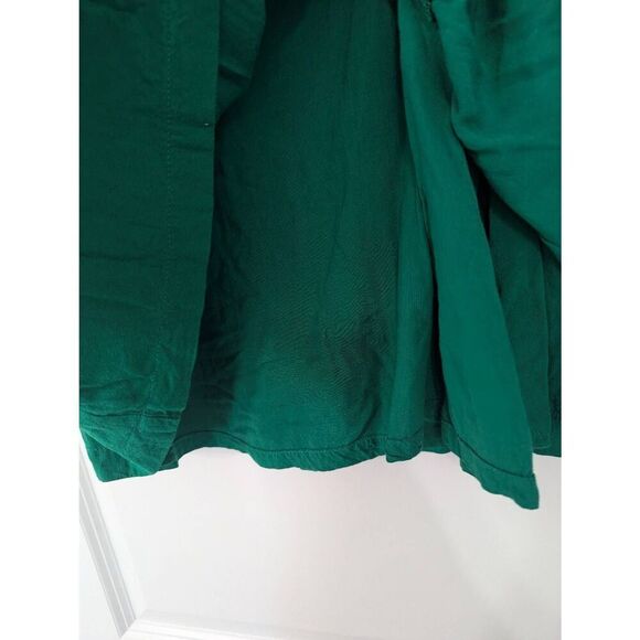 Anthropologie Meadow Rue Drop Waist Mini Dress women's size 0 green academia - Picture 6 of 7